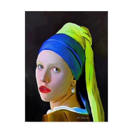 Trademark Fine Art Ata Alishahi 'Pearl Girl' Canvas Art, 35x47 ALI22531-C3547GG